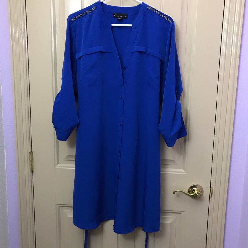 SILKY BLUE DRESS